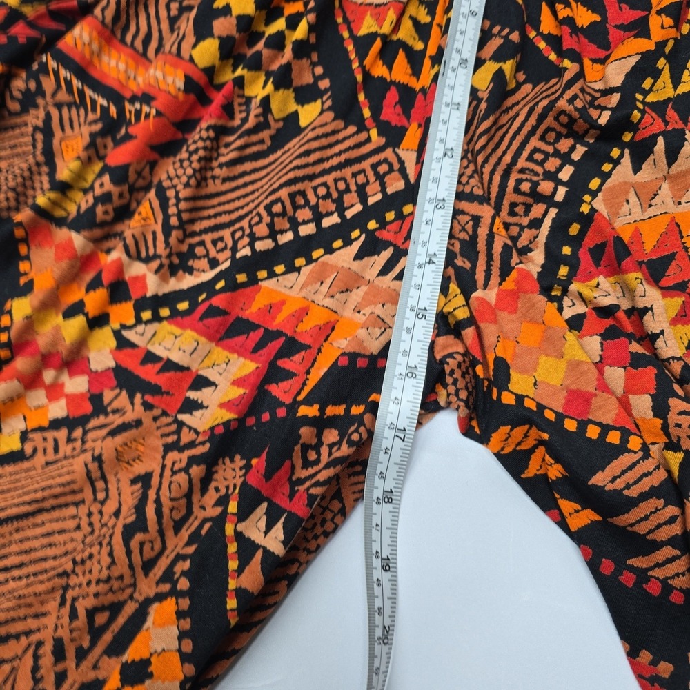 Nuwina Women Tribal Geometric Print Wide Leg Culottes Gaucho Pants Multi-Color - Picture 10 of 14
